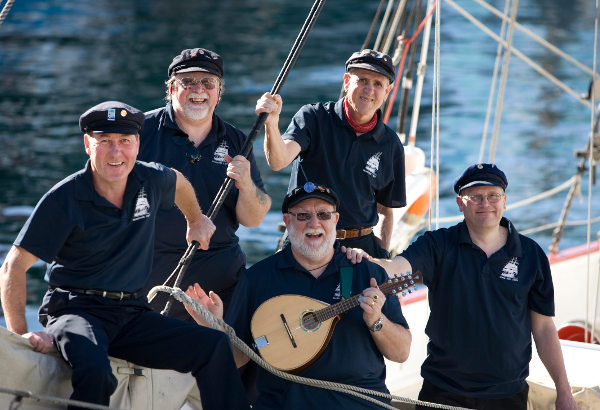 The Crew aboard the Voyager Maritime Museum vessel 
&lsquo;Breeze&rsquo;.